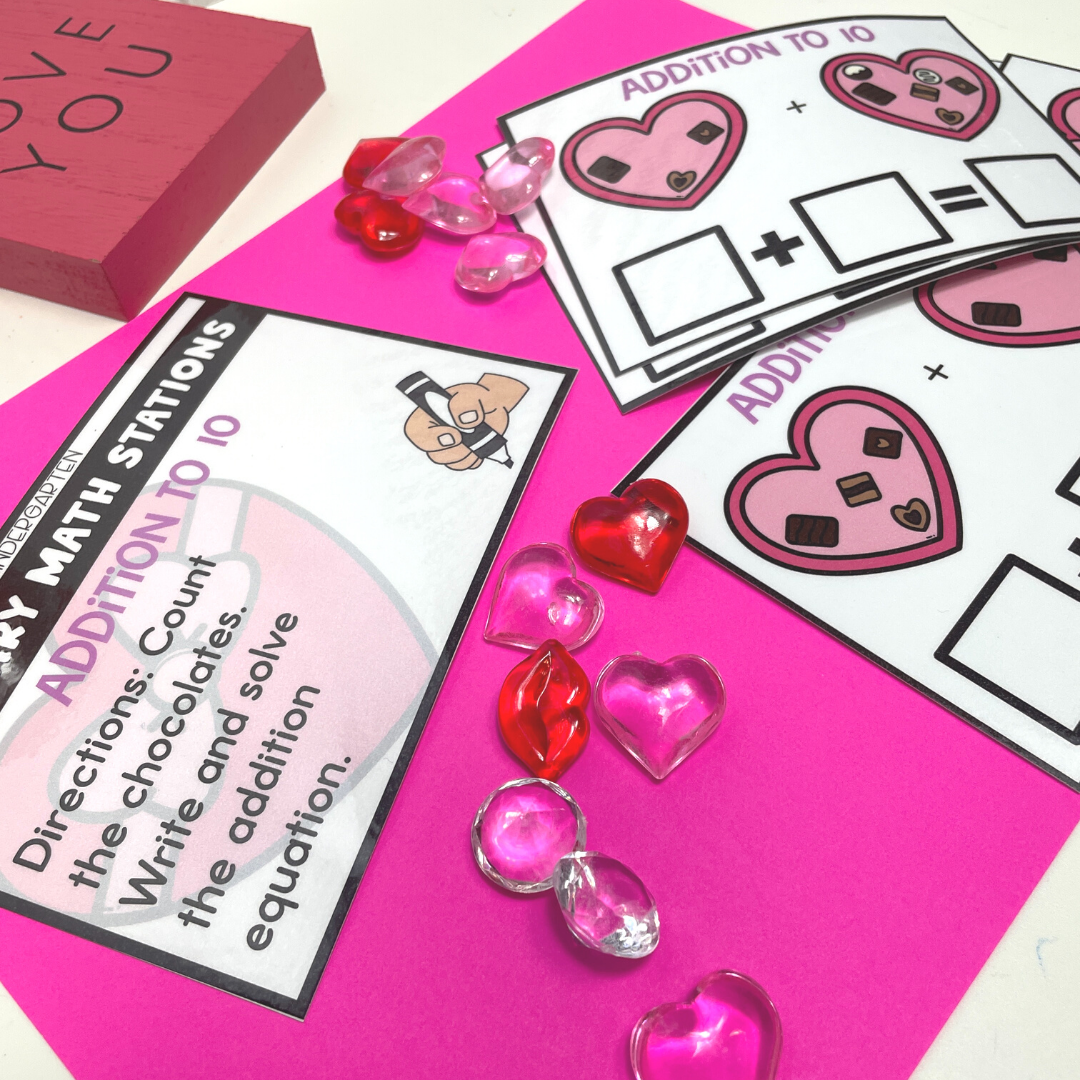 February Math Stations | Kindergarten