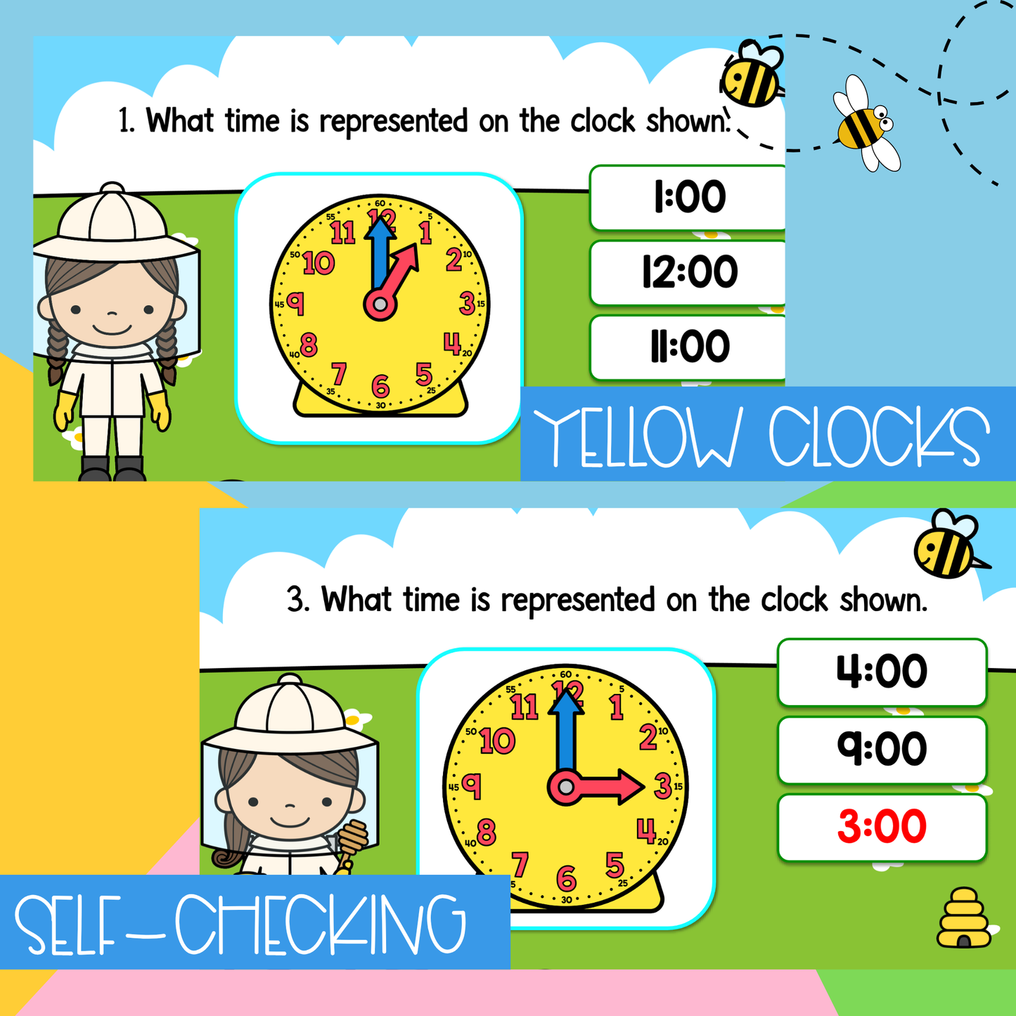 Hive Time to the Hour | Time to the Hour Practice