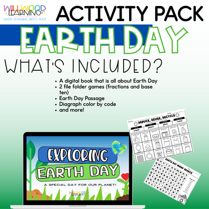 Earth Day Activity Pack First Grade