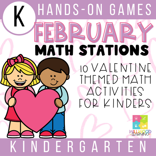 February Math Stations | Kindergarten