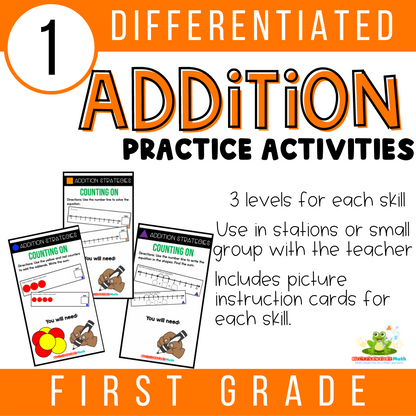 Differentiated Addition Activities | First Grade