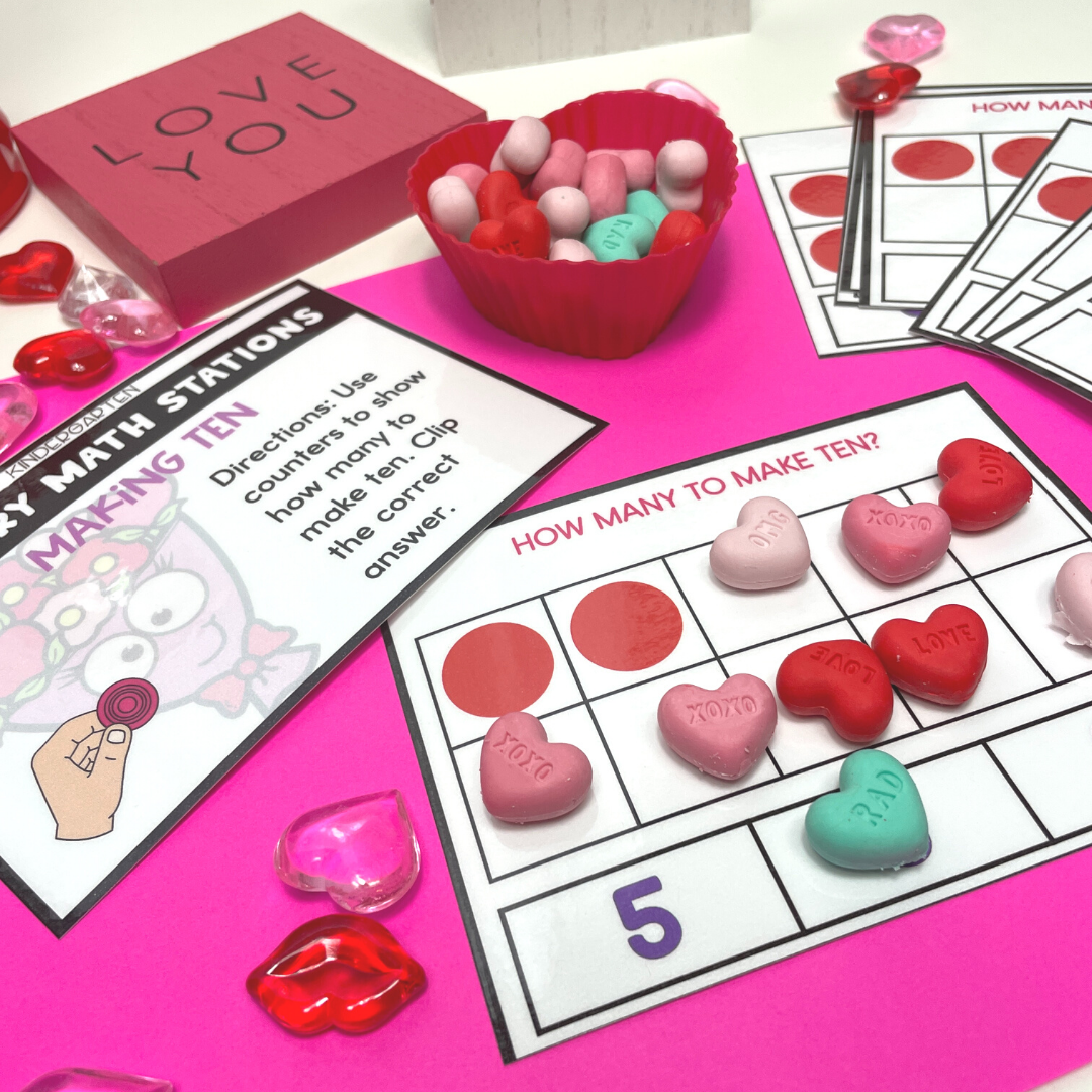 February Math Stations | Kindergarten