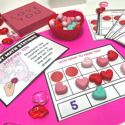 February Math Stations | Kindergarten