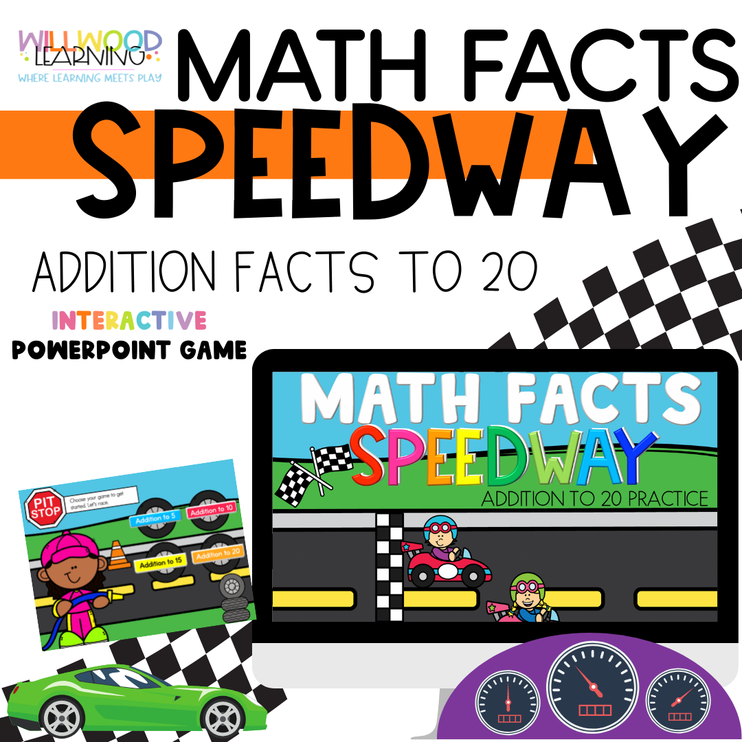 Math Facts Speedway| Addition to 20 Practice